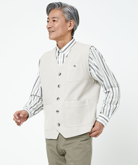 クールスチョッパークロコダイルベスト メンズ スキッパー カットソー ベスト通販 [1602-51204