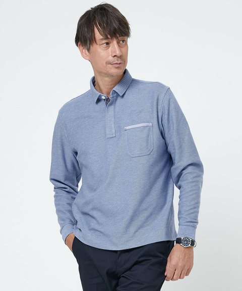 メンズ ツイル レジメンストライプ ポロシャツ通販 [1602-51206