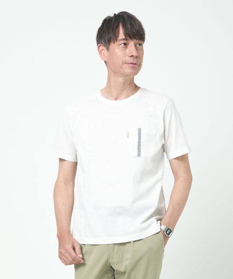 メンズ スノーリネン 鹿の子 クルーネックTシャツ【接触冷感】通販