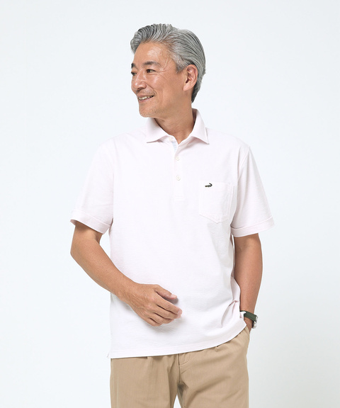 メンズ ハイゲージ カットサッカー ポロシャツ【吸汗速乾】通販 [1602