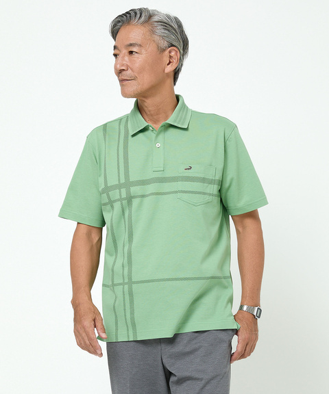 新品未新品　GREENCLUBS ベージュ チェック柄 ポロシャツ イノベーションチェック 先染めポロシャツ｜DAKS（ダックス）公式