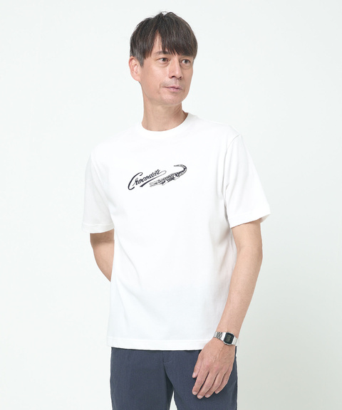 メンズ プレーティング天竺 ロゴプリント Tシャツ【一部店舗限定】通販