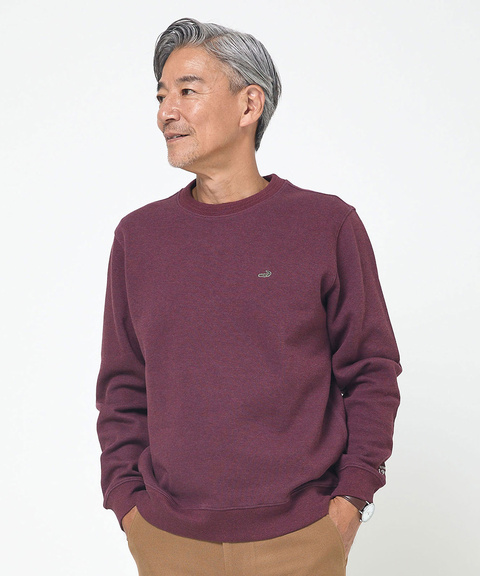 メンズ ダブルフェイス クルーネック トレーナー通販 [1602-55211