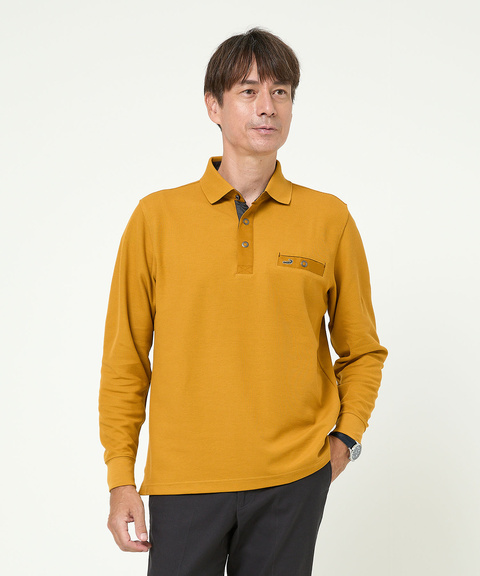 メンズ ハニカム襟 スナップボタン ポロシャツ通販 [1602-55216