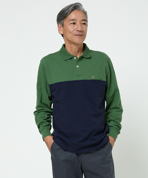 メンズ 配色切り替え ポロシャツ通販 [1602-56206] - クロコダイル