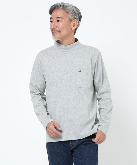 メンズ スムース素材 ハイネック カットソー通販 [1602-58203