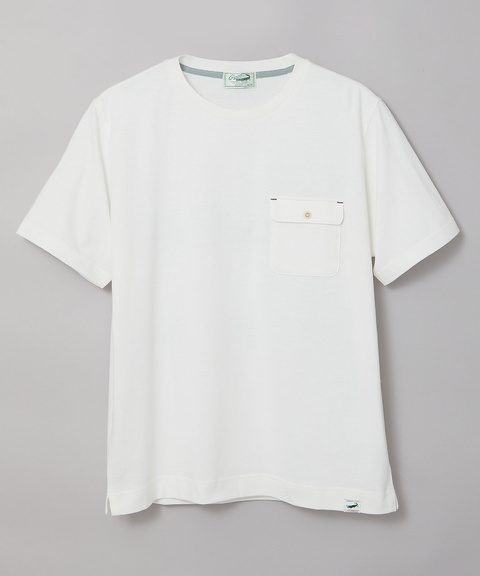 メンズ フラップポケット 天竺 Tシャツ【ウガンダ オーガニック