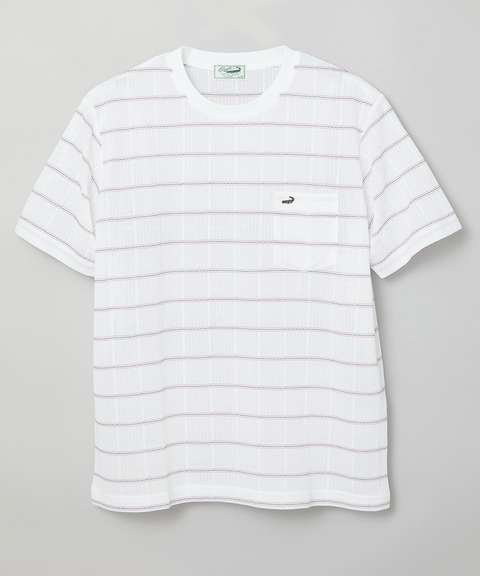 メンズ メッシュ ボーダー Tシャツ通販 [1602-63243] - クロコダイル