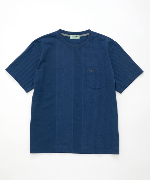 メンズ 鹿の子 サッカー 切り替えTシャツ【吸汗速乾】通販 [1602-63244