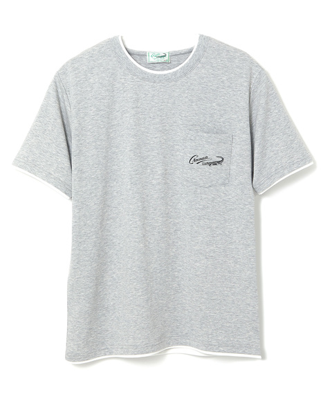 メンズ レイヤード風 ロゴプリント Tシャツ通販 [1602-64213