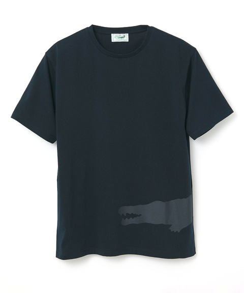 メンズ クロコダイルプリント クルーネック Tシャツ【オンライン