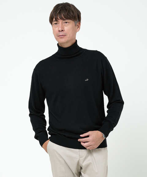 メンズ ハイゲージ タートルネック ニット【手洗いOK】通販 [1603
