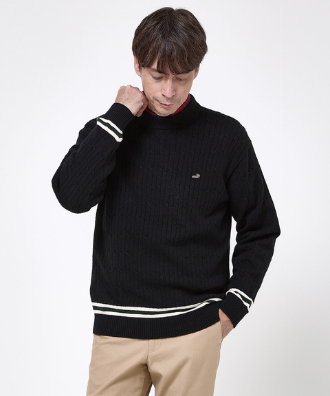 【美品】ウール100%ニットタイ　8.0cm幅　3本セット ミッシュマッシュ MISCH MASCH ツイードJQ編みボウタイニット/MM338311