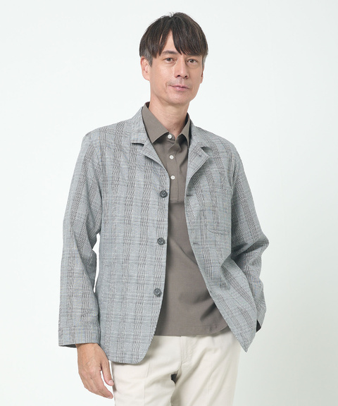 メンズ リップル生地 サマージャケット【吸汗速乾】通販 [1604-53406