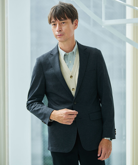 メンズ ジャージ素材 テーラード ジャケット通販 [1604-55406