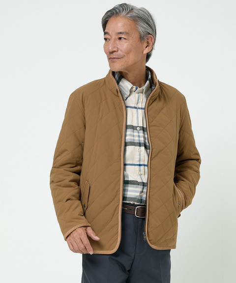 メンズ スタンドカラー キルティング ジャケット通販 [1604-56499