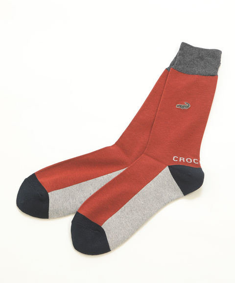 メンズ 底パイル 切り替え ソックス通販 [1607-15705] - クロコダイル
