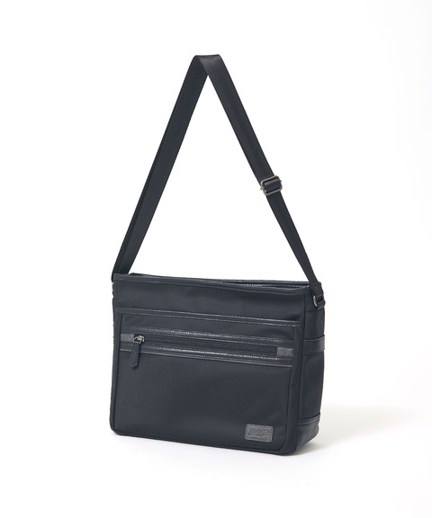 メンズ ナイロン フロントポケット ショルダーバッグ通販 [1608-61803