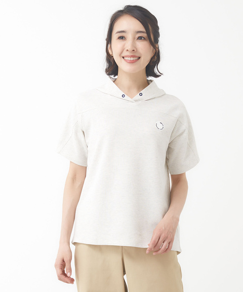 レディース 鹿の子 半袖 パーカー通販 [2002-53221] - クロコダイル