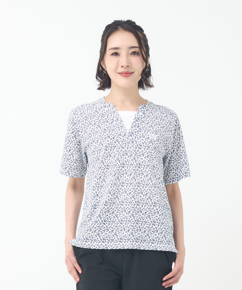 レディース 小花柄 レイヤード風 Tシャツ通販 [2002-53224