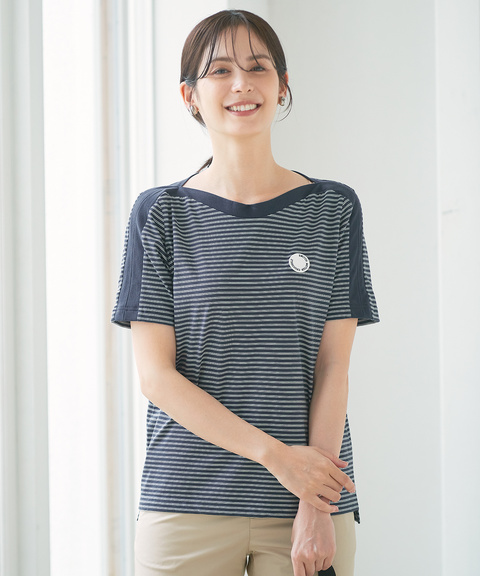 レディース スノーコットン ボーダー Tシャツ【接触冷感】通販 [2002