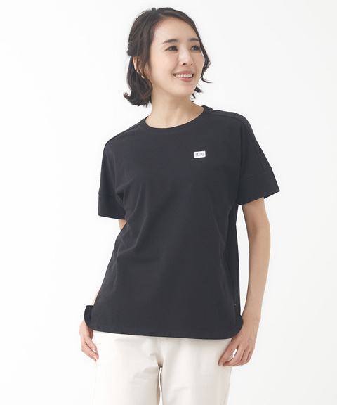 レディース 無地 切り替え クルーネック Tシャツ通販 [2002-53230
