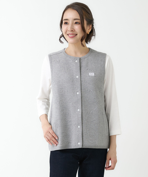 レディース バイヤス ジャカード ベスト通販 [2002-55214