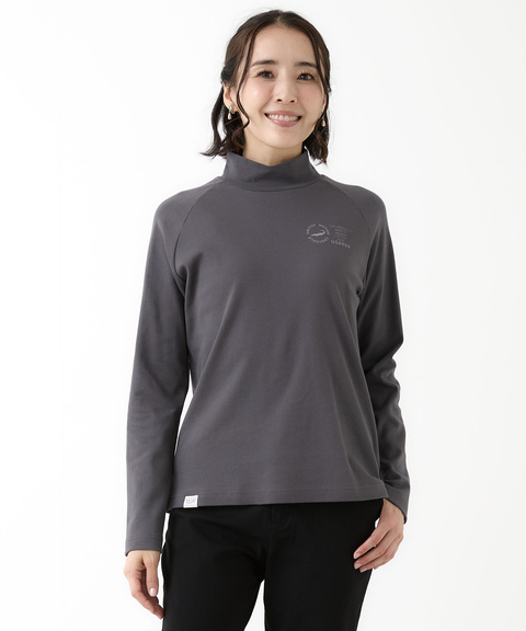 レディース スムース ハイネック カットソー 【ウガンダ オーガニック