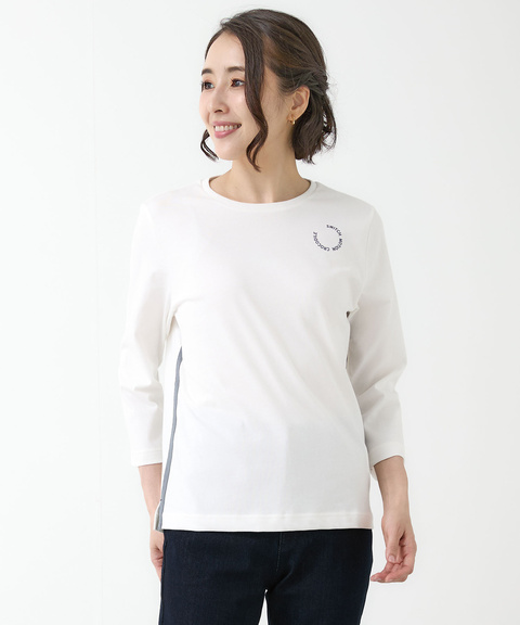 レディース サークルロゴ クルーネック カットソー通販 [2002-56203