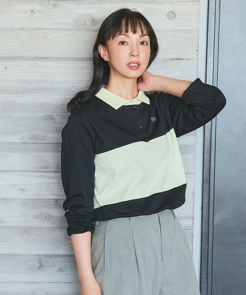 プレーティング天竺 配色 ラガーTシャツ 【吸汗速乾】【シワになりにくい】
