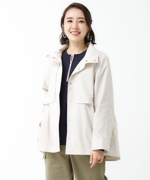 レディース タフタ スタンドカラー ブルゾン【撥水】【手洗いOK】通販