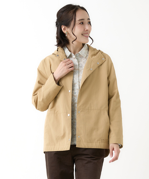 レディース フード付き ドットボタン デザインジャケット通販 [2004