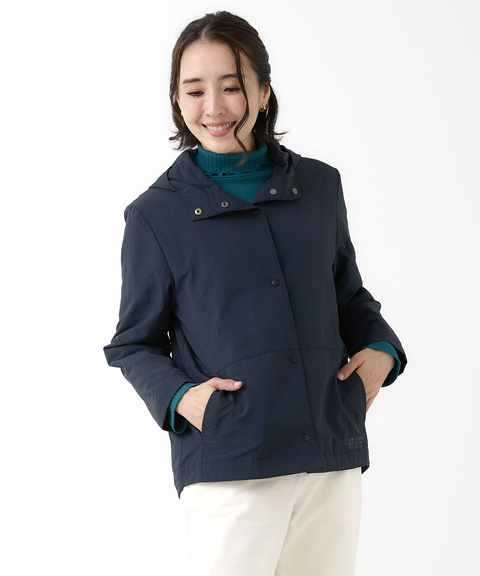 レディース フード付き ドットボタン デザインジャケット通販