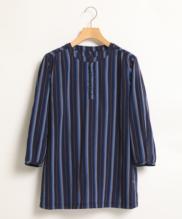 ストライプシフォンブラウス