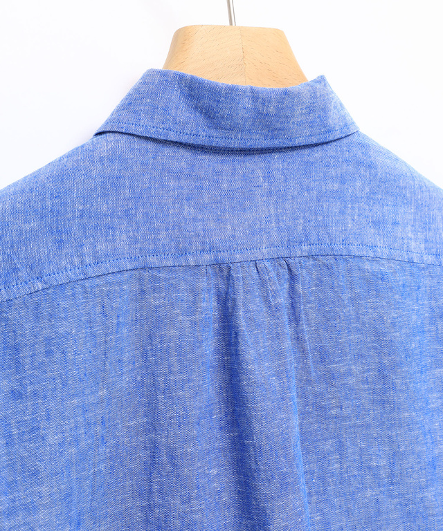 リネンブレンド シャンブレー シャツ