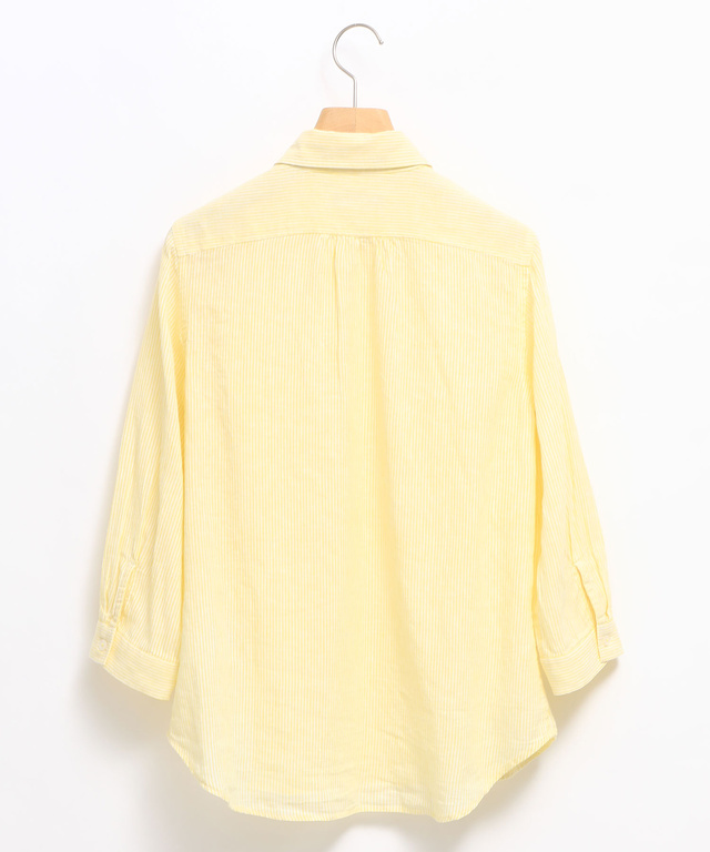 リネンブレンド シャンブレー シャツ