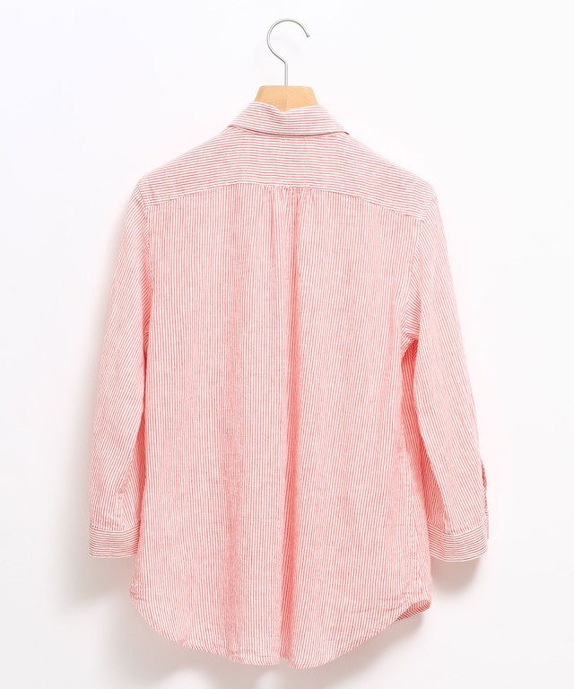 リネンブレンド シャンブレー シャツ