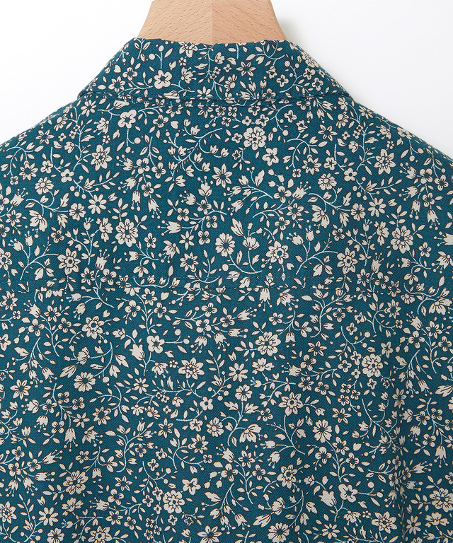 フラワー プリント ブラウス