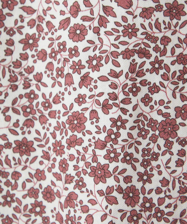 フラワー プリント ブラウス