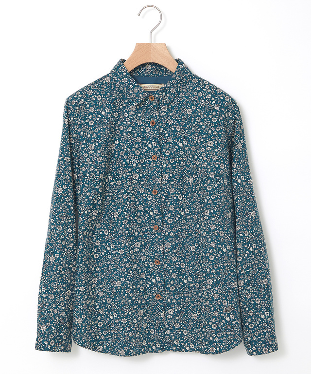 フラワー プリント ブラウス