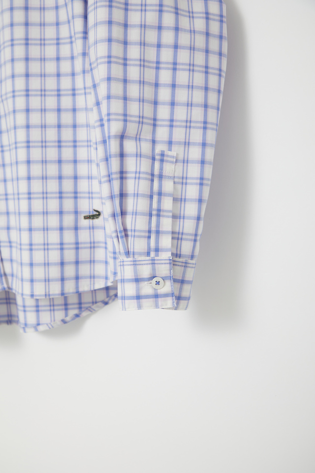 ノンアイロン チェック ブラウス【シワになりにくい】