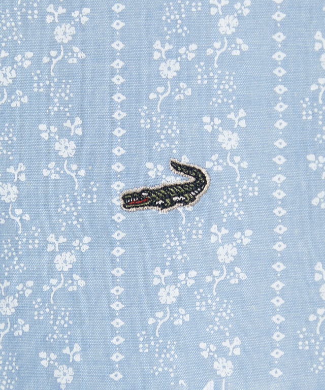 ダンガリー プリント ブラウス