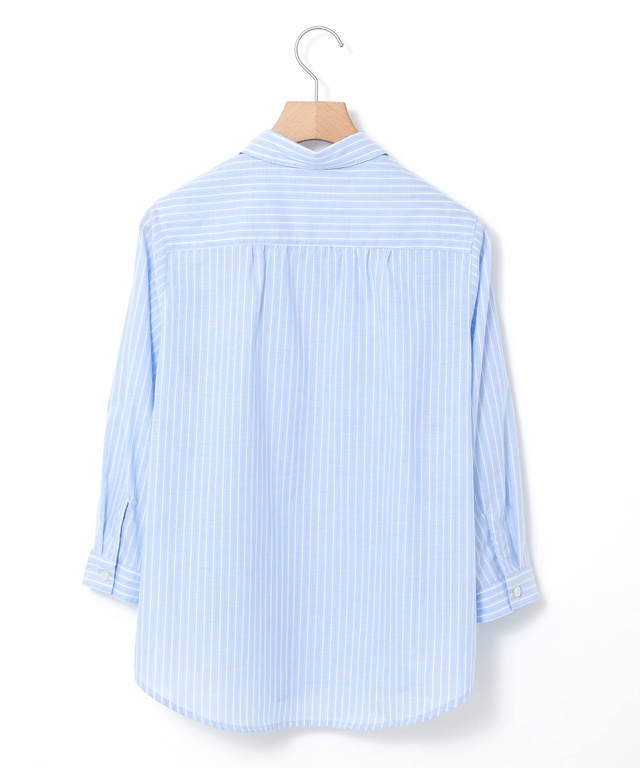 ノンアイロン ストライプ ブラウス