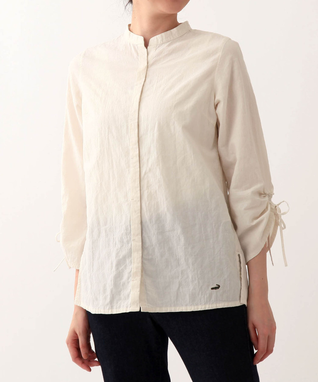 袖リボンシャツ<JAPAN FABRIC>