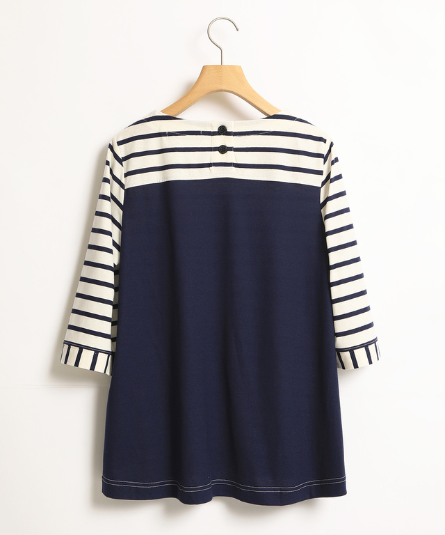 スノーリネン切り替えTシャツ【綿麻素材】