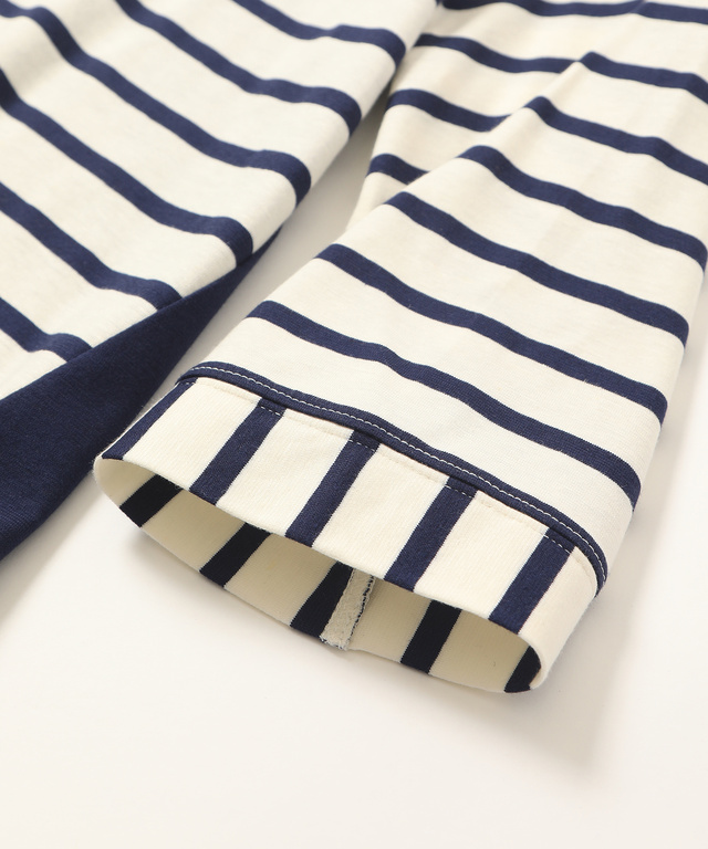 スノーリネン切り替えTシャツ【綿麻素材】