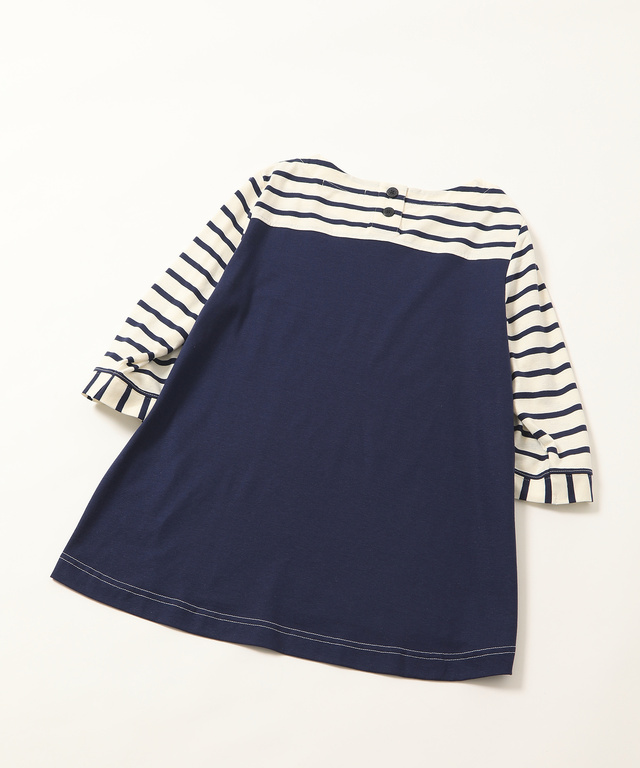 スノーリネン切り替えTシャツ【綿麻素材】