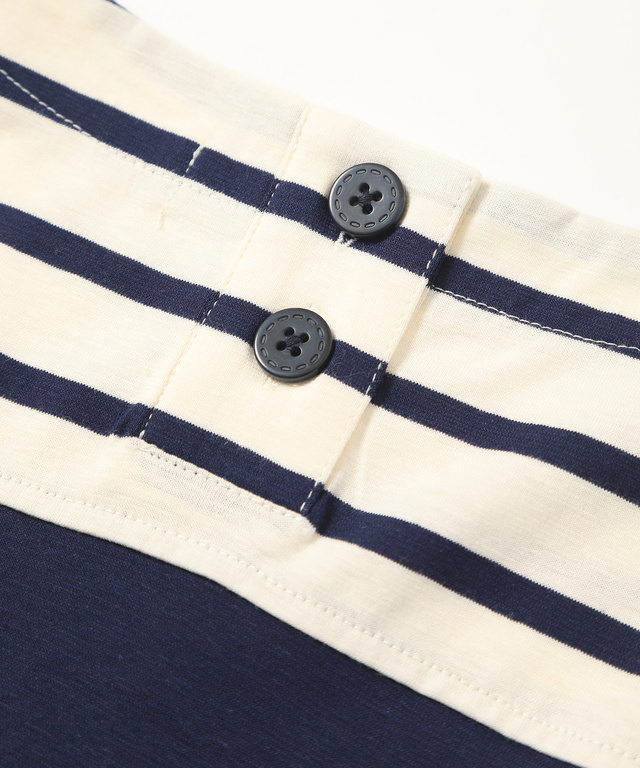 スノーリネン切り替えTシャツ【綿麻素材】