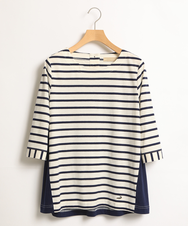 スノーリネン切り替えTシャツ【綿麻素材】
