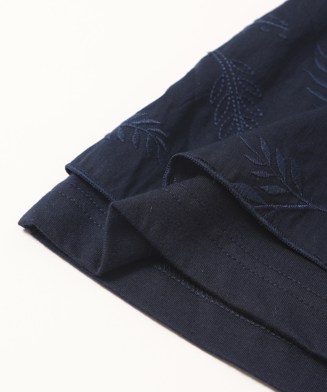刺繍Aラインチュニック